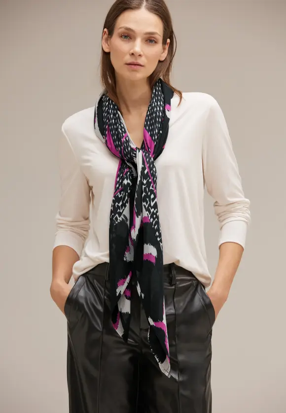 Halstuch mit Print - Black