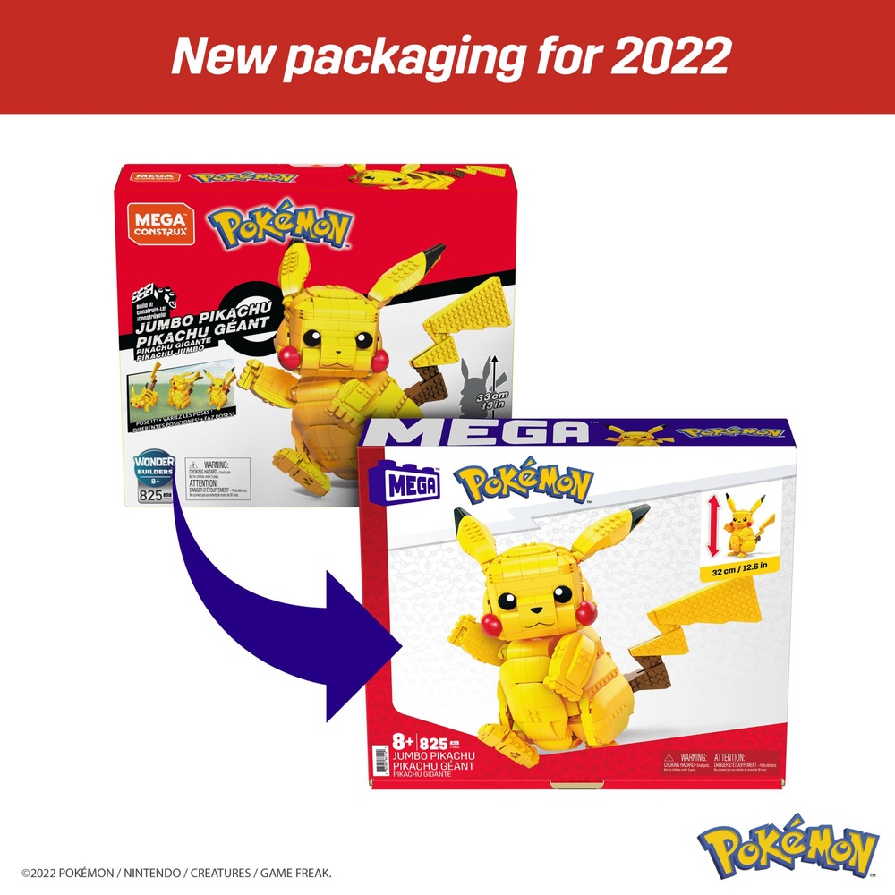 Mega Construx Pokémon Jumbo Pikachu Bauset