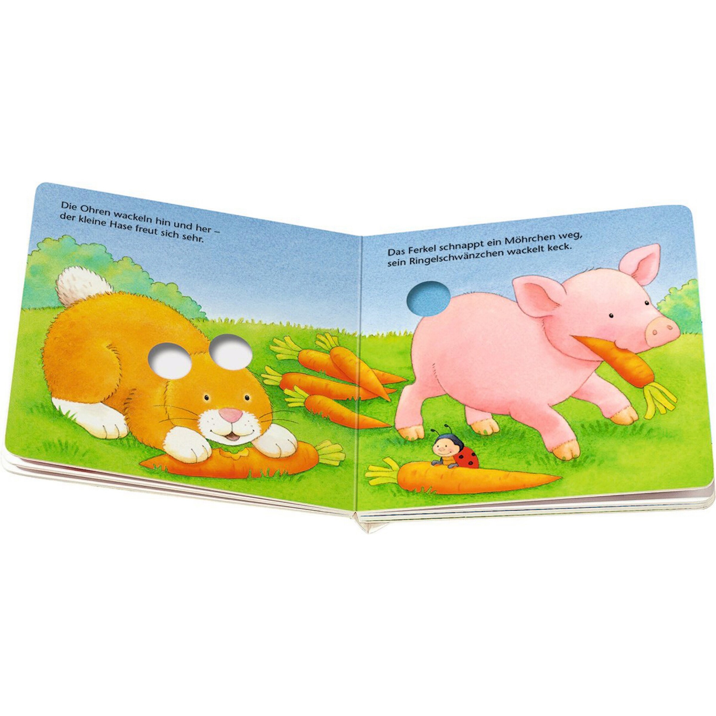 Ravensburger - MINISTEPS Pappbilderbuch Lustige Kribbel-Krabbel Tiere