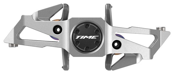 Paire de Pédales Automatiques Time Speciale 10 Small Argent Raw Aluminum
