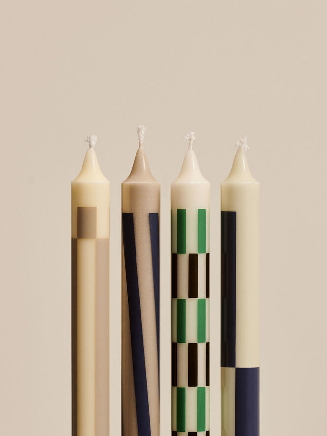 Hay Pattern Candle - Set of 4
