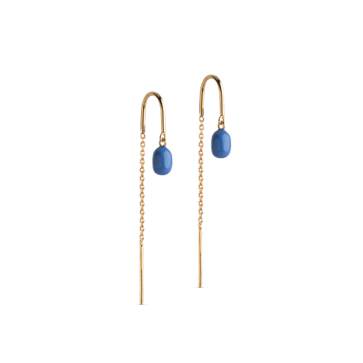 ENAMEL Copenhagen Eleanor Øreringe, Cornflower