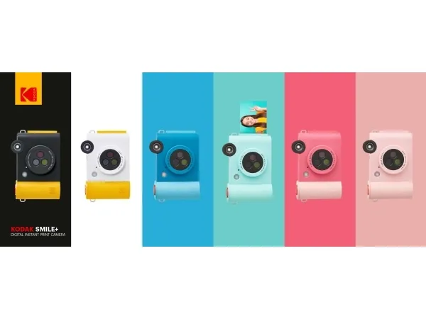 Kodak Kodak Smile  2-i-1 digitalkamera 5mp / Instant   Zink Bluetooth-telefonprinter - hvid