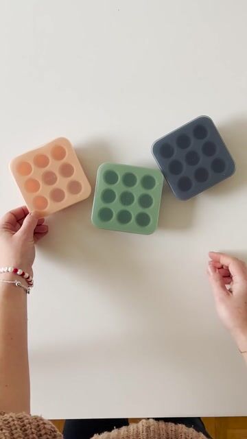 Fryseform Babymat M/ Lokk – 9 x 9ml | Fresh Food Feeder Freezer Tray
