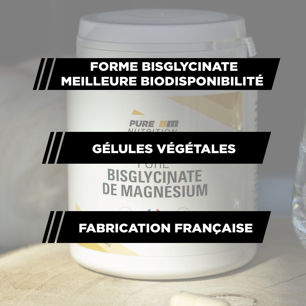 PURE AM NUTRITION PURE Bisglycinate de magnésium