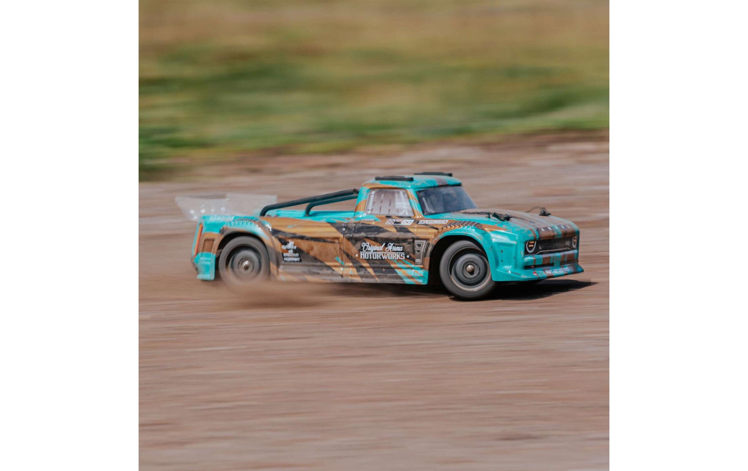 Infraction 4x4 Mega, Türkis/Bronze 1:8, RTR<br>Street Bash Resto-Mod Truck im Massstab 1:8