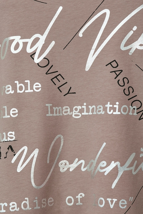 T-Shirt, Writing-Print, Rundhals, Langarm