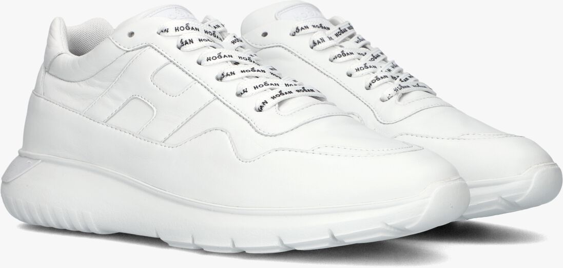 witte hogan lage sneakers interactive3 allacciato pelle