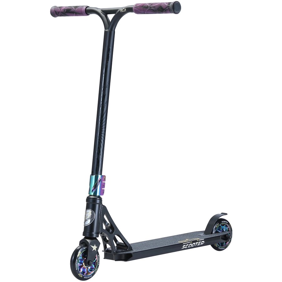 Star Scooter Roller Stunt Trick 110mm Professional schwarz, chrom