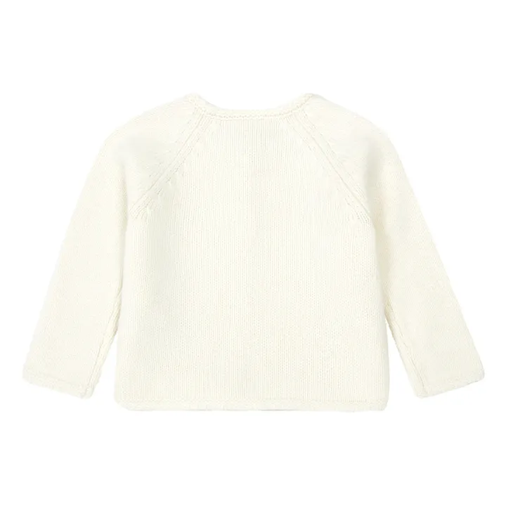 Bonton Cardigan Mérinos Mulot | Ecru