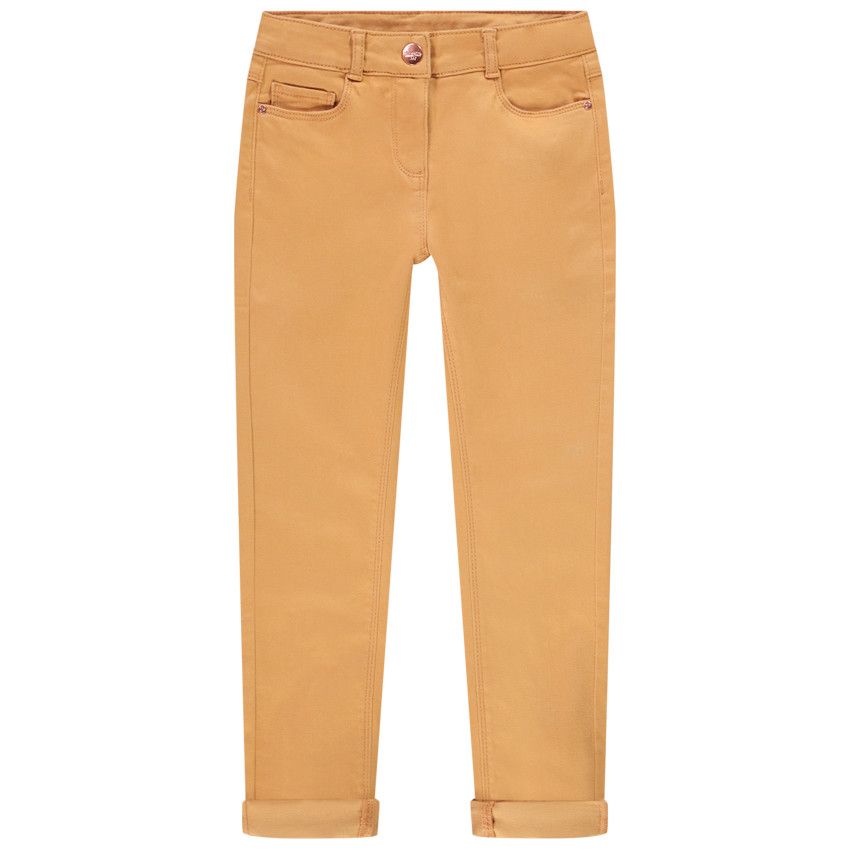 Pantalon en twill uni pour fille - Beige