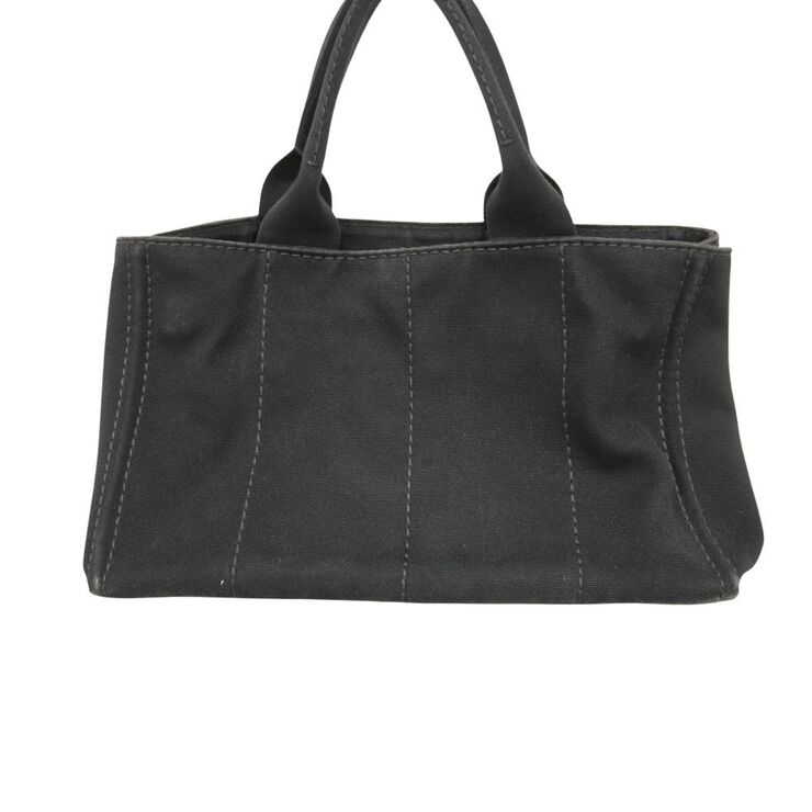 Prada Vintage Prada Canapa Tote Black
