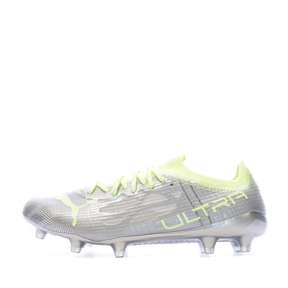 Puma Chaussures de Foot Argent/Jaune Femme Puma Ultra 1 4 FG