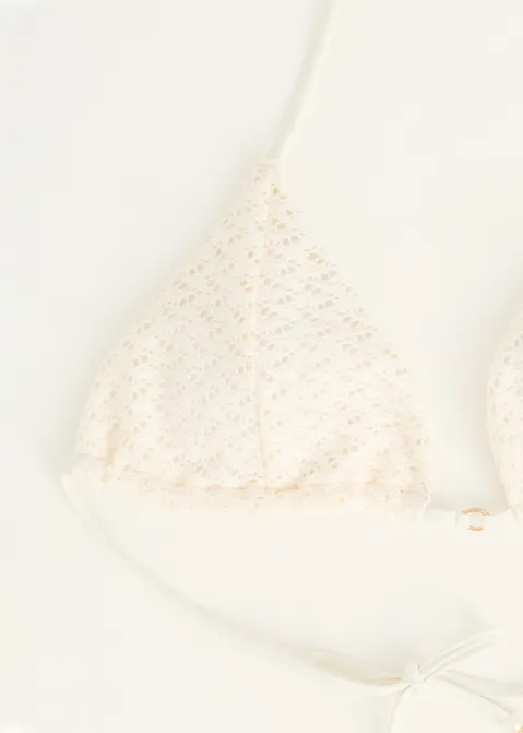 Bikini top gehaakt off-white (ECRU)