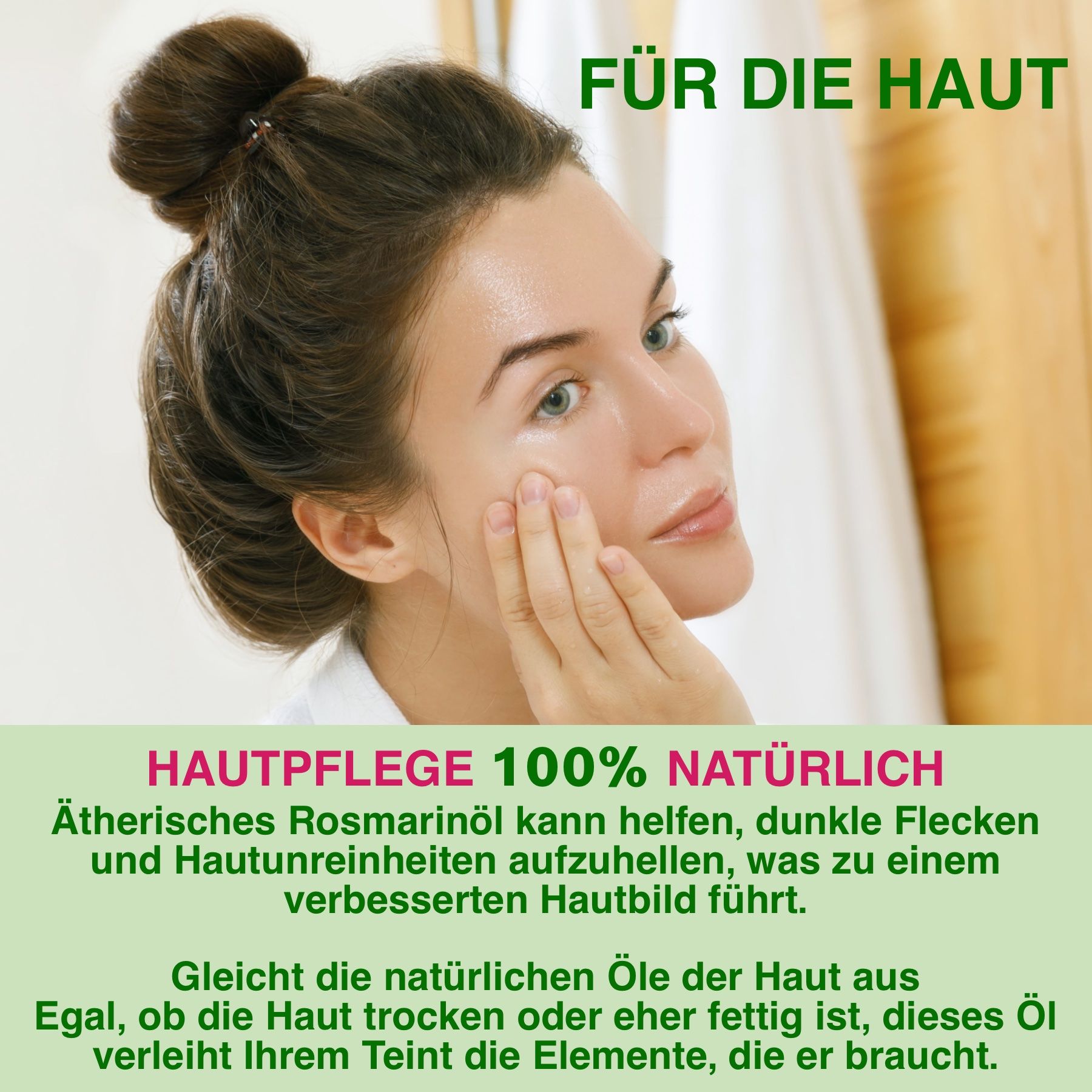 P-Beauty Rosmarinöl naturreines Haaröl für Haarpflege