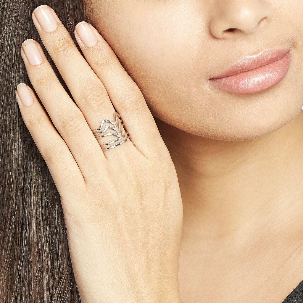 Bague Adel Acier Blanc