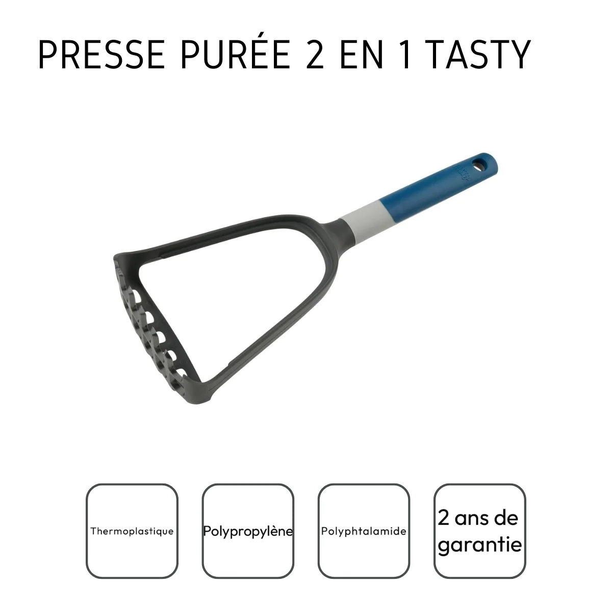 Presse purée manuel avec cuillère à spaghettis 19 cm Core Tasty