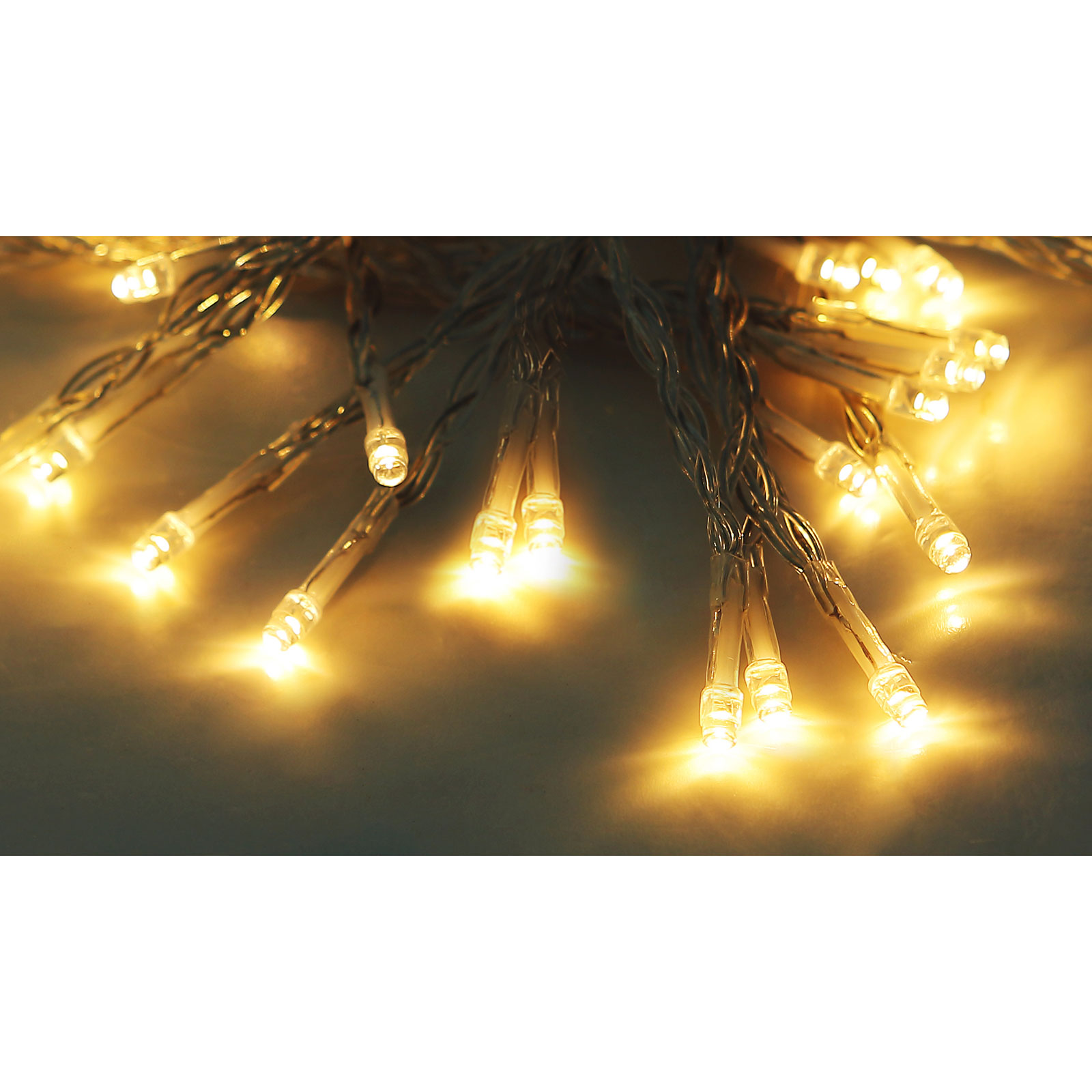 Solar-LED-Lichterkette - weiß - 10 Meter