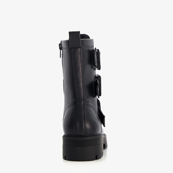 Blue Box dames biker boots met gespen