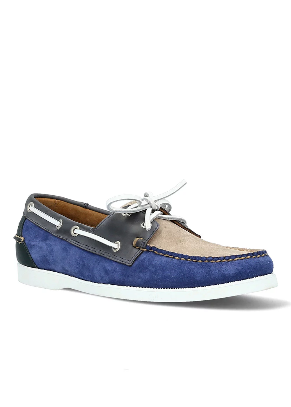 BOAT SHOE 2 NUBUCK TRICOLORE