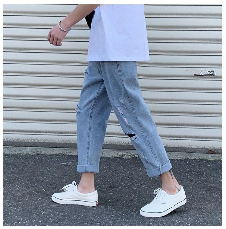 Lorencho - Versleten Harem Jeans