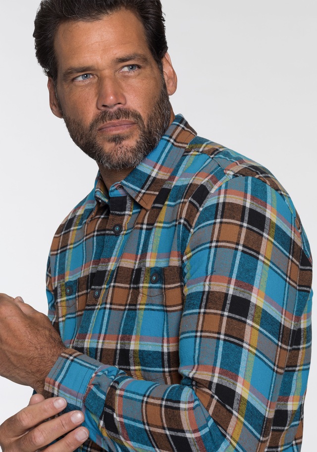 Man's World Flanellhemd , mit 2 Brusttaschen