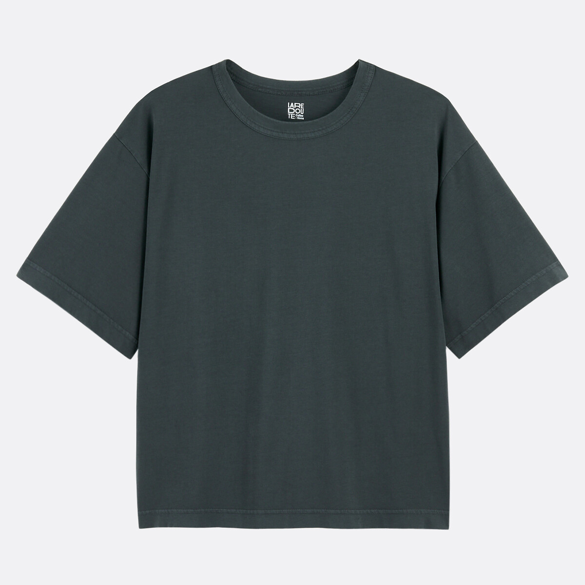 COLEÇÃO LA REDOUTE<br>Camiseta folgada, gola redonda, mangas curtas
