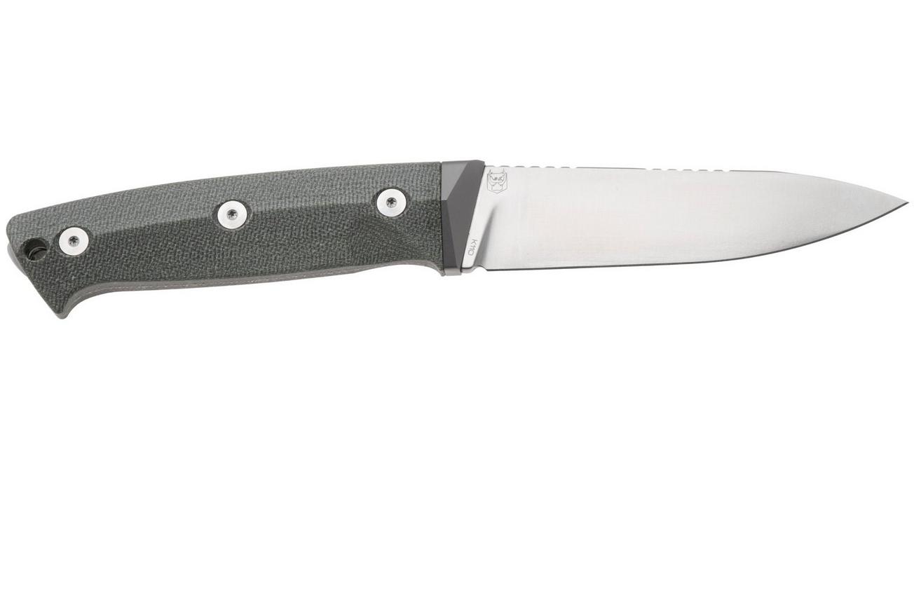 Real Steel Black Thorn 3621GM, Satin K110, Green Micarta vaststaand mes, Ivan Braginets design