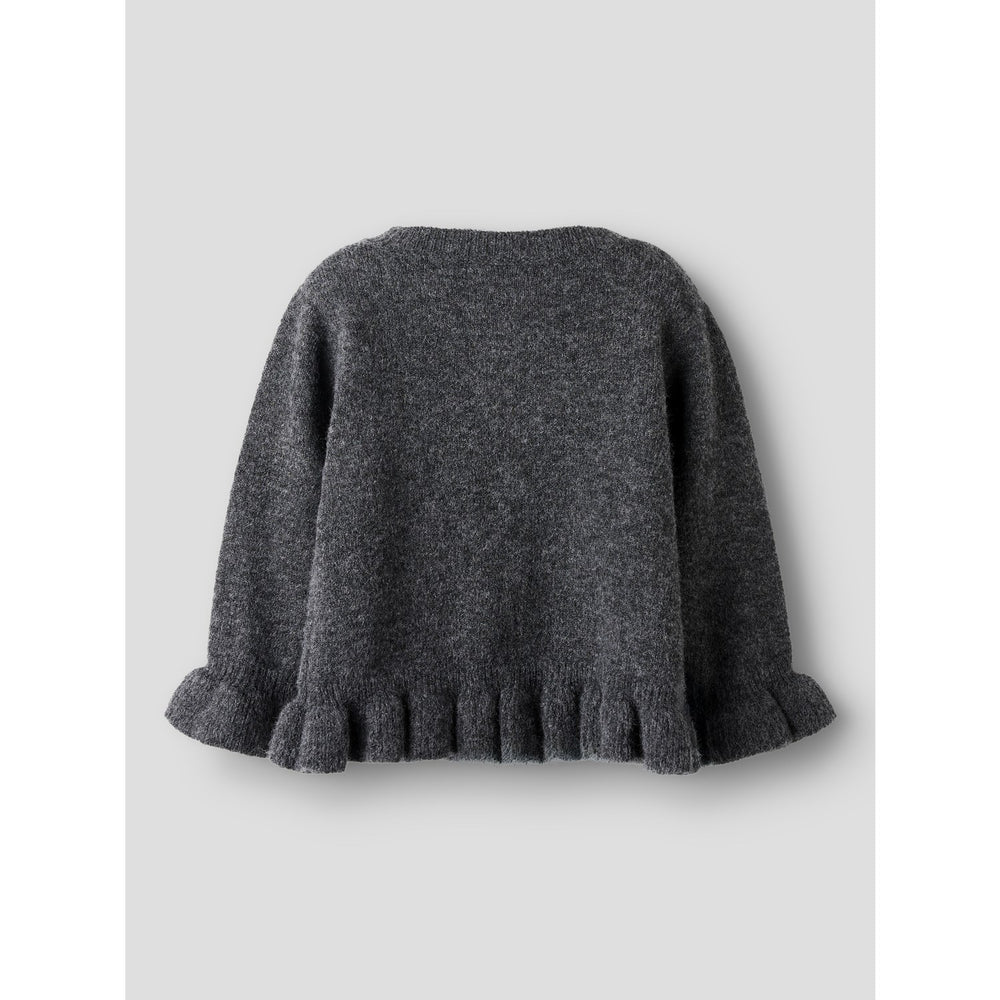 Køb Name It Dark Grey Melange Nmfsupia Ls Knit Card