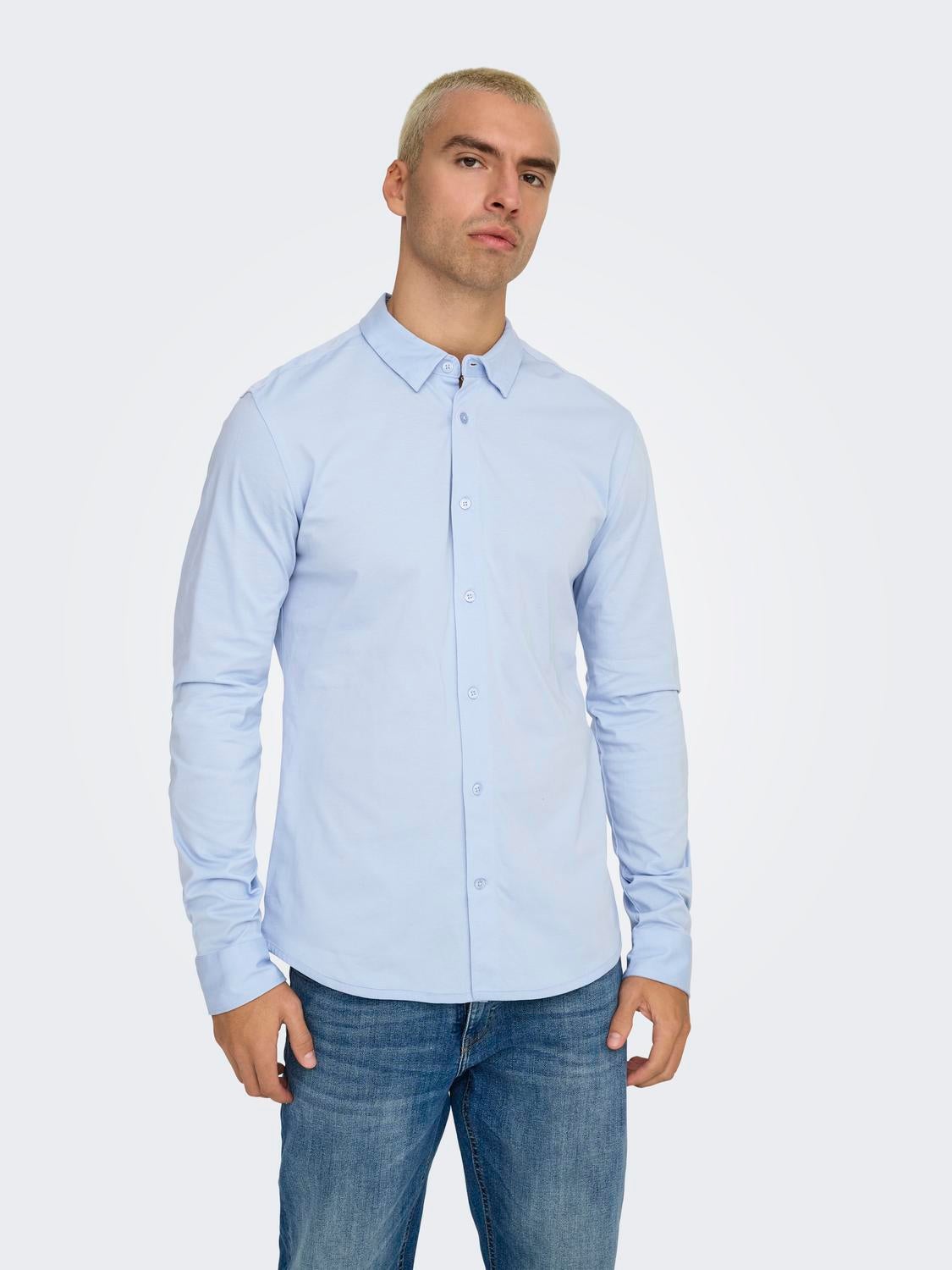 ONSROBIN Hemd Cashmere Blue