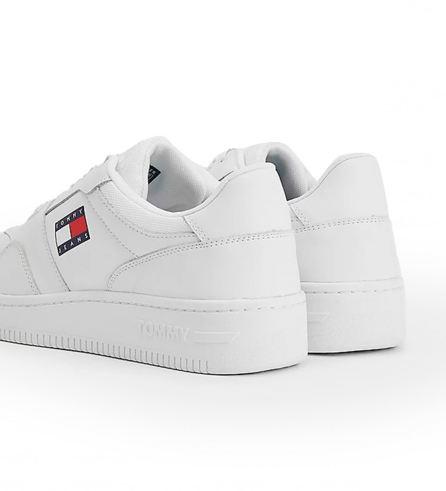 Tênis Tommy Jeans Retro de Couro Branco