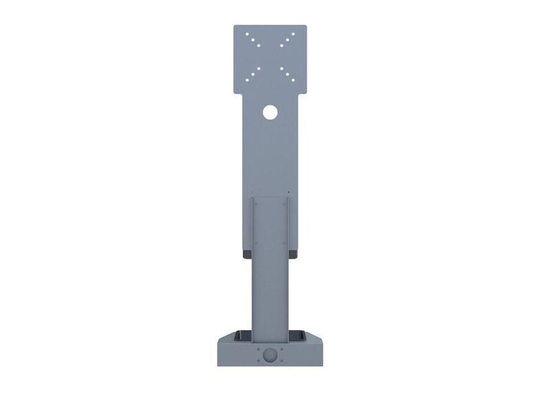 Multibrackets Desinfektionsmittelständer Hygienebox Tisch w MB Hygienebox Tischmontage, weiss / 9639 Infrarot Auto-Sensor 0-12 cm, 1 Liter Tank, ABS
