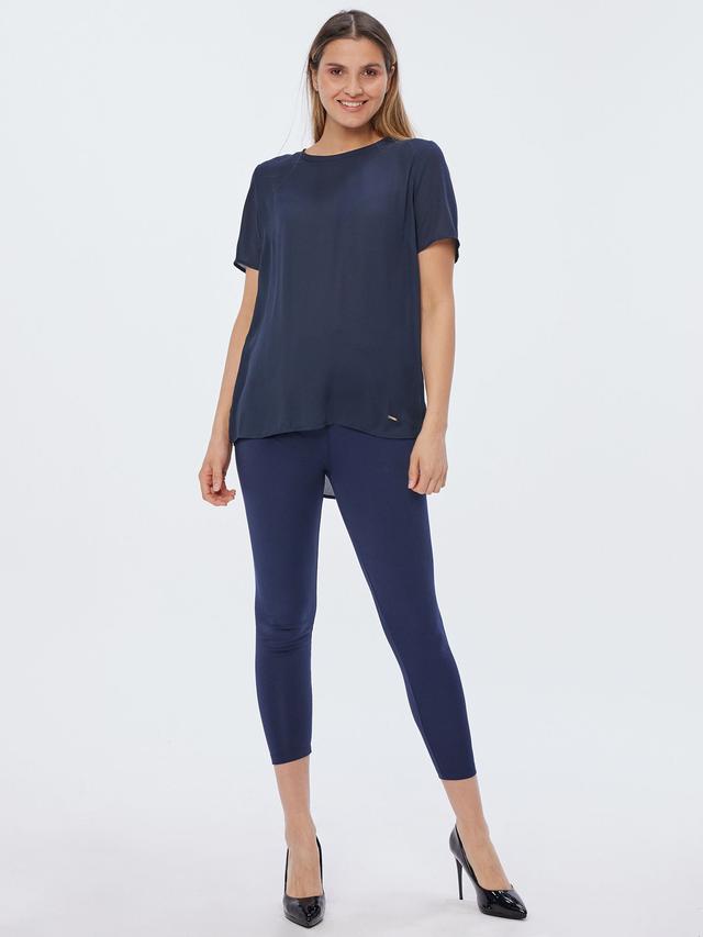 Chiffonbluse mit Biesen