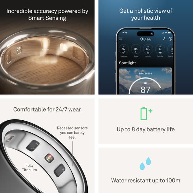 Oura Ring 4 Smart Ring størrelse størrelse 13 (stealth)