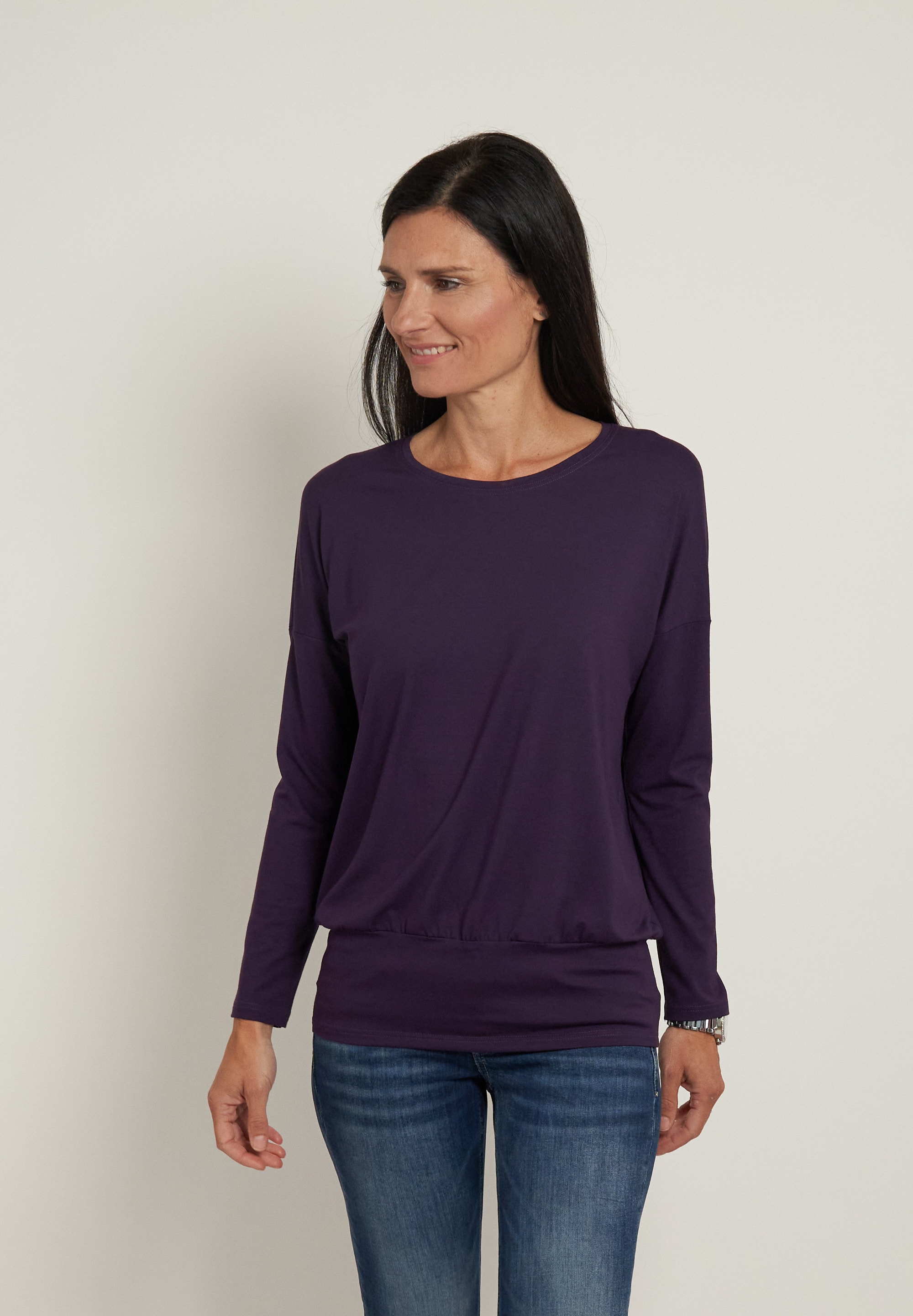 Seidel Moden Langarmshirt , mit breitem, elastischen Bund - MADE IN GERMANY
