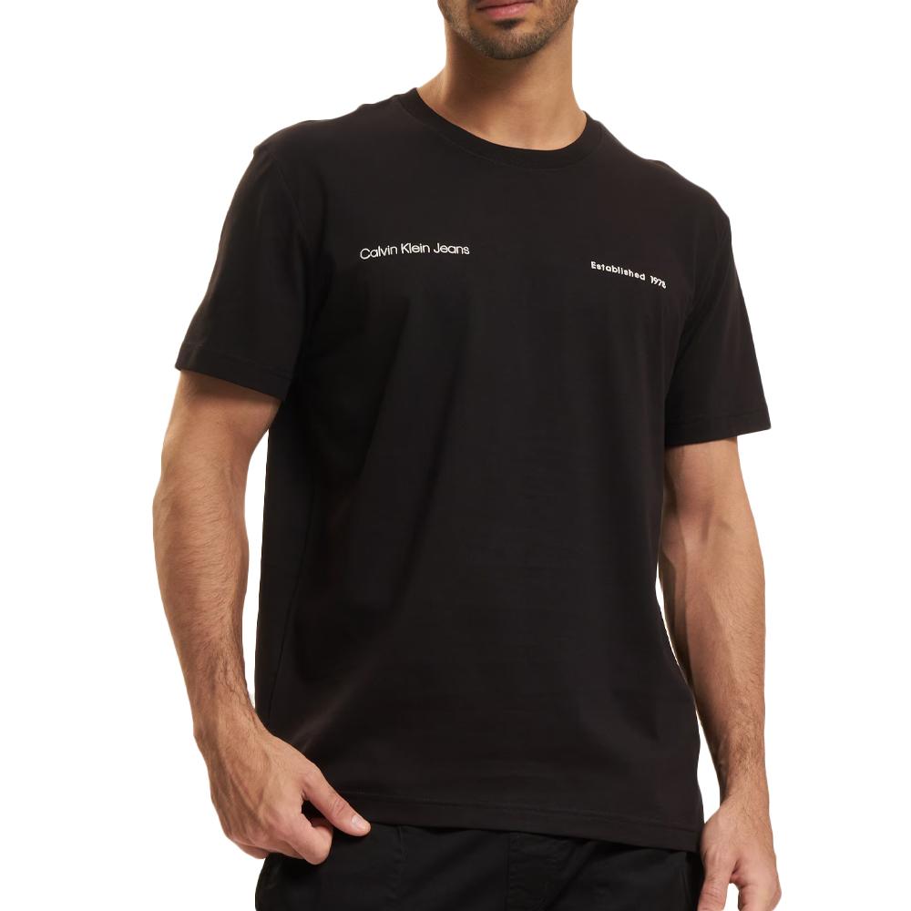 Calvin Klein Jeans T-shirt Noir Homme Calvin Klein Jeans Big Box