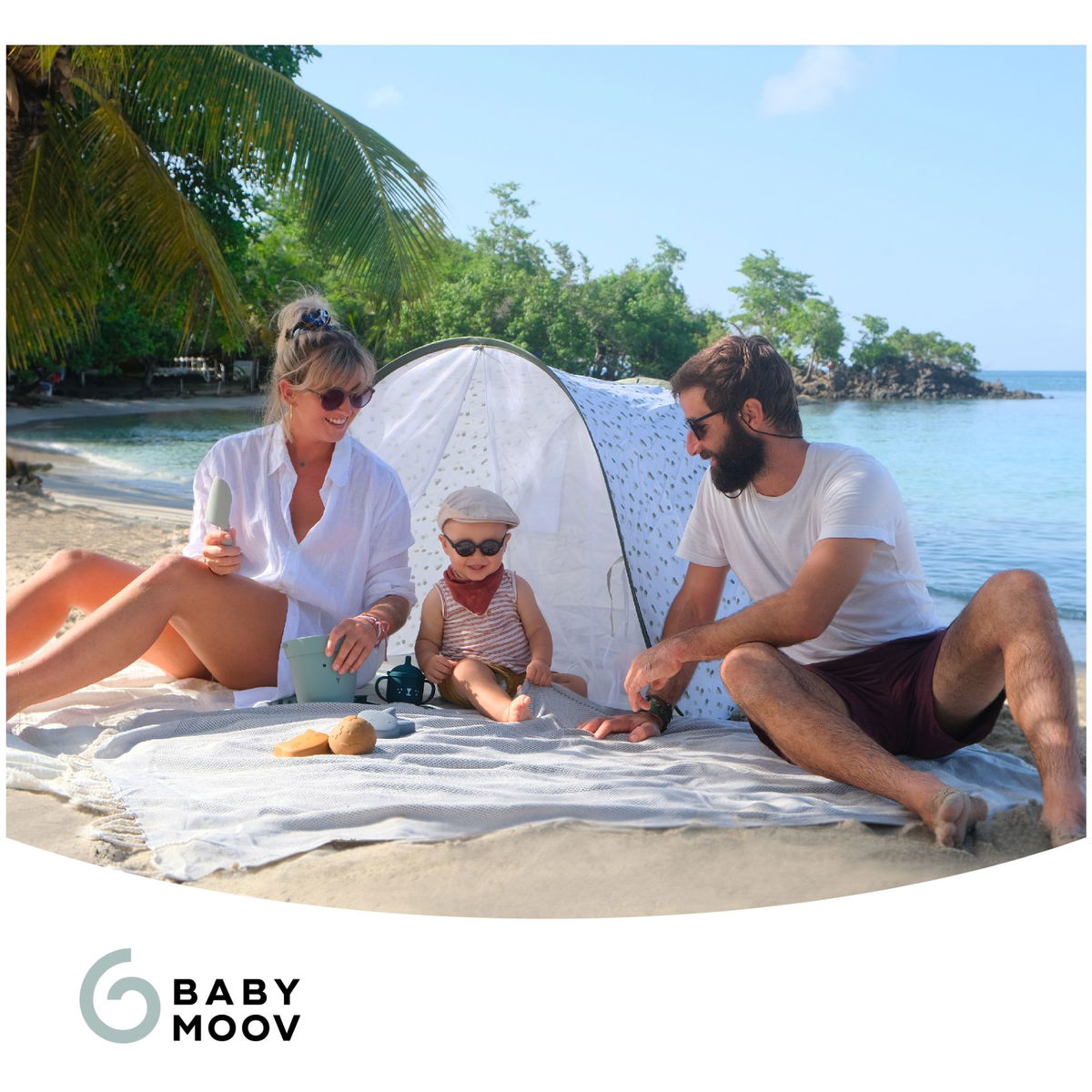BabymoovBabymoov   Strandmuschel Provence mit UV-Schutz