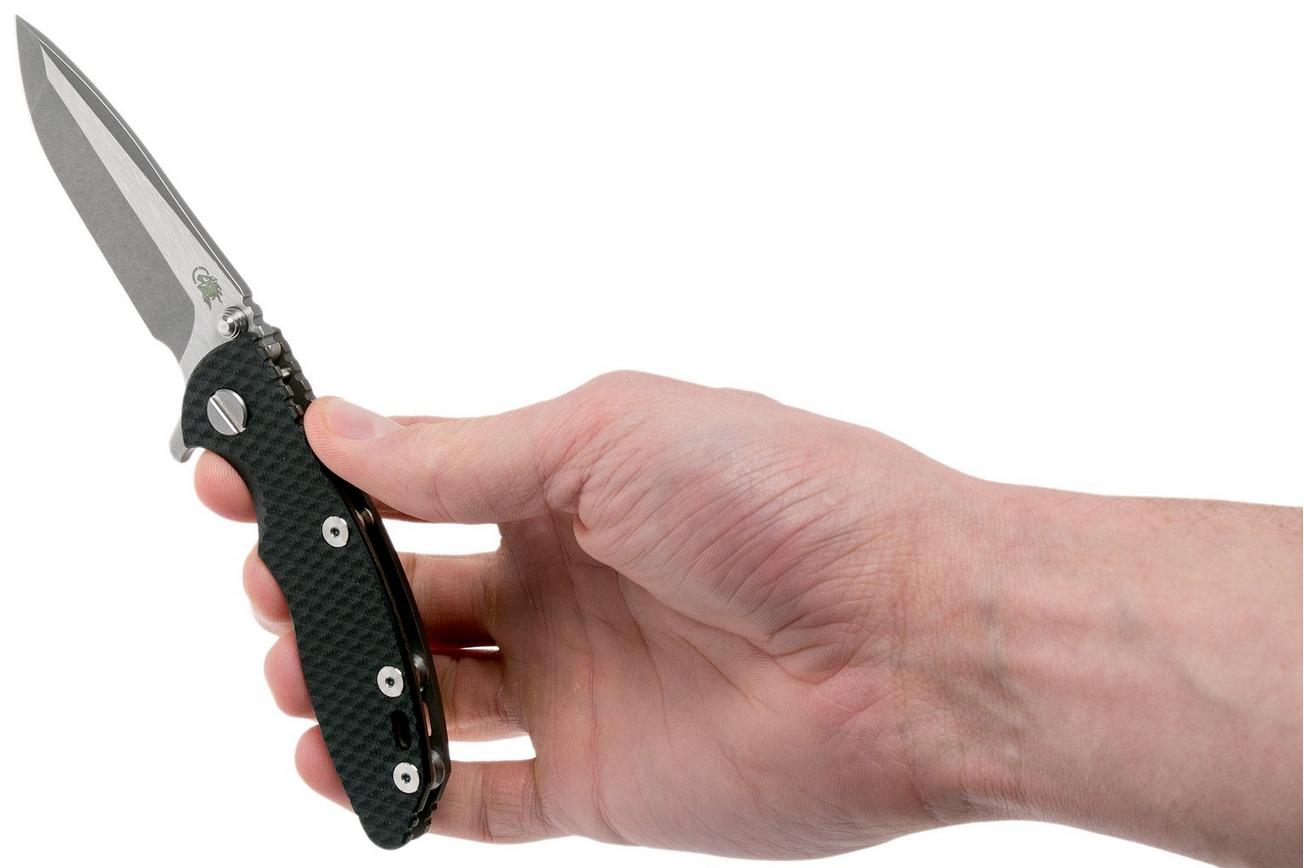 Rick Hinderer XM-18 3” Spanto Gen 4 CPM 20CV Black G10, Battle Bronze, zakmes