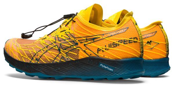 Chaussures de Trail Running Asics FujiSpeed Jaune Bleu