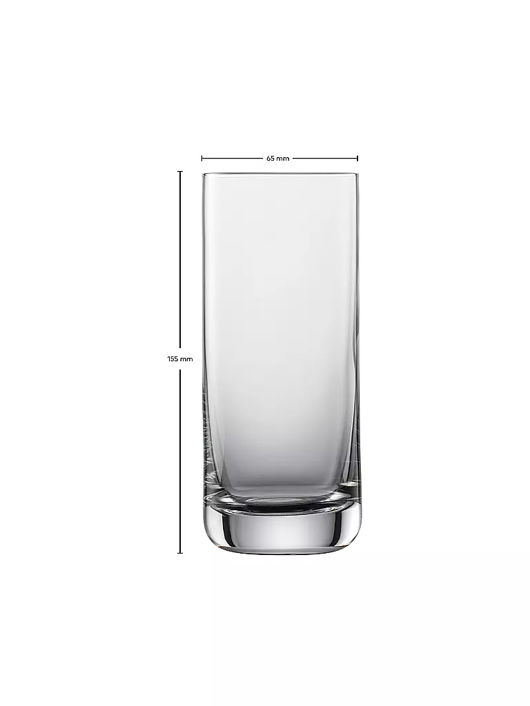 ZWIESEL GLAS Longdrinkglas 6er Set SIMPLE 370ml  transparent