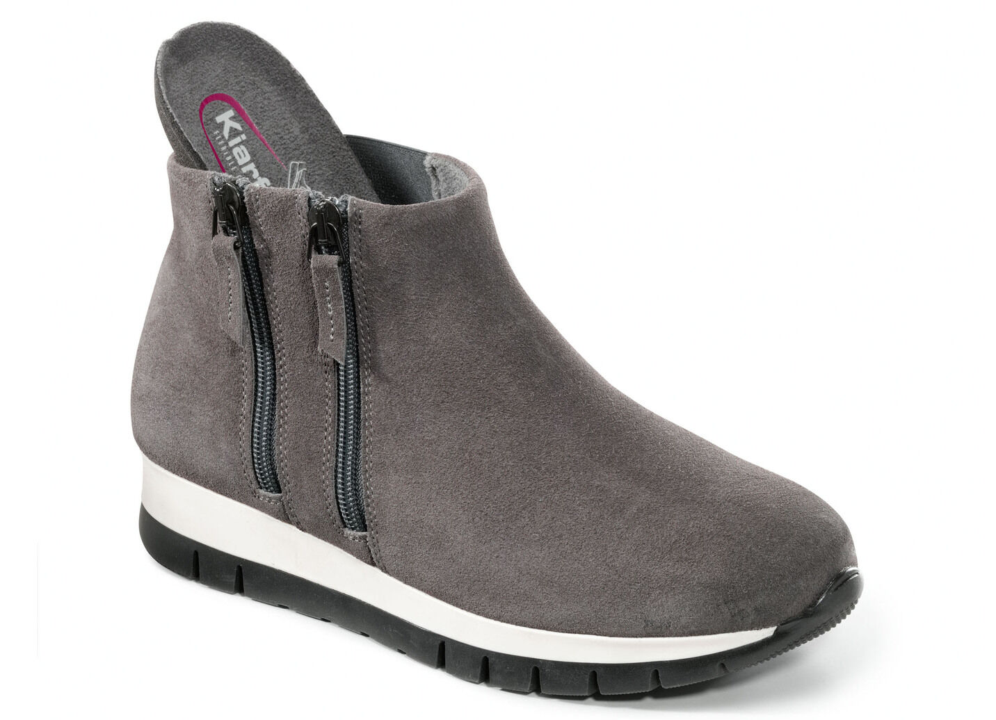 Bootie mit zwei Reissverschlüssen