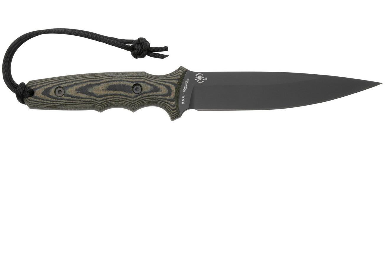 Spartan Blades Harsey Clandestina SB57BKCMKYBK Black, Camo Micarta, survivalmes, kydex schede