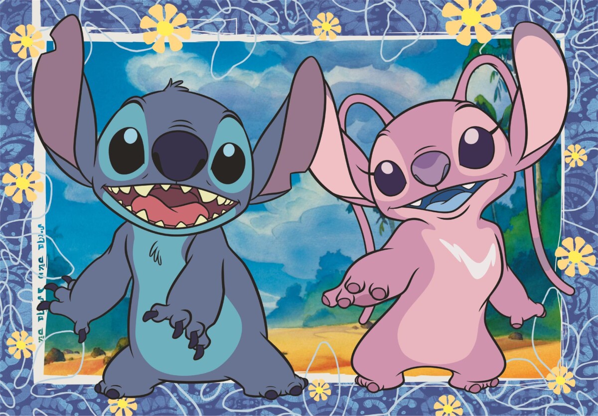 Disney Puslespil - Stitch - 104 Brikker - Clementoni