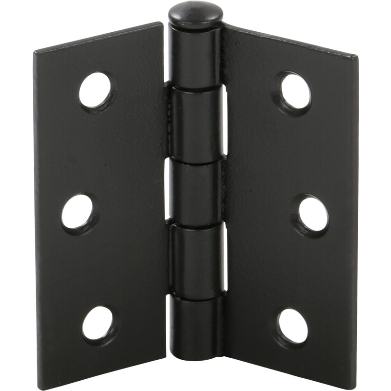 Scharnier smal zwart 63x63mm