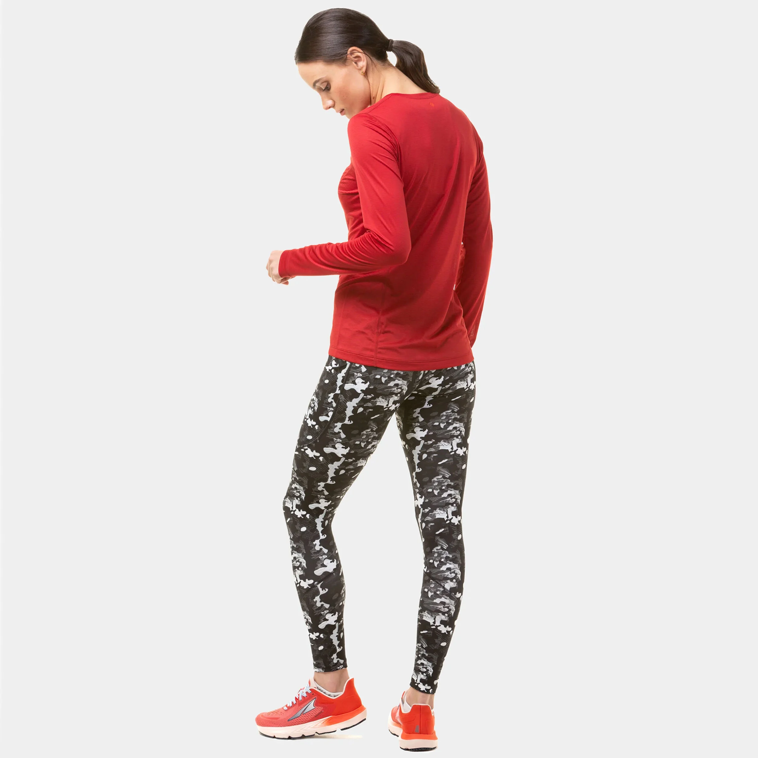 Ronhill Tech Longsleeve Maillot De Course Femmes - Rouge