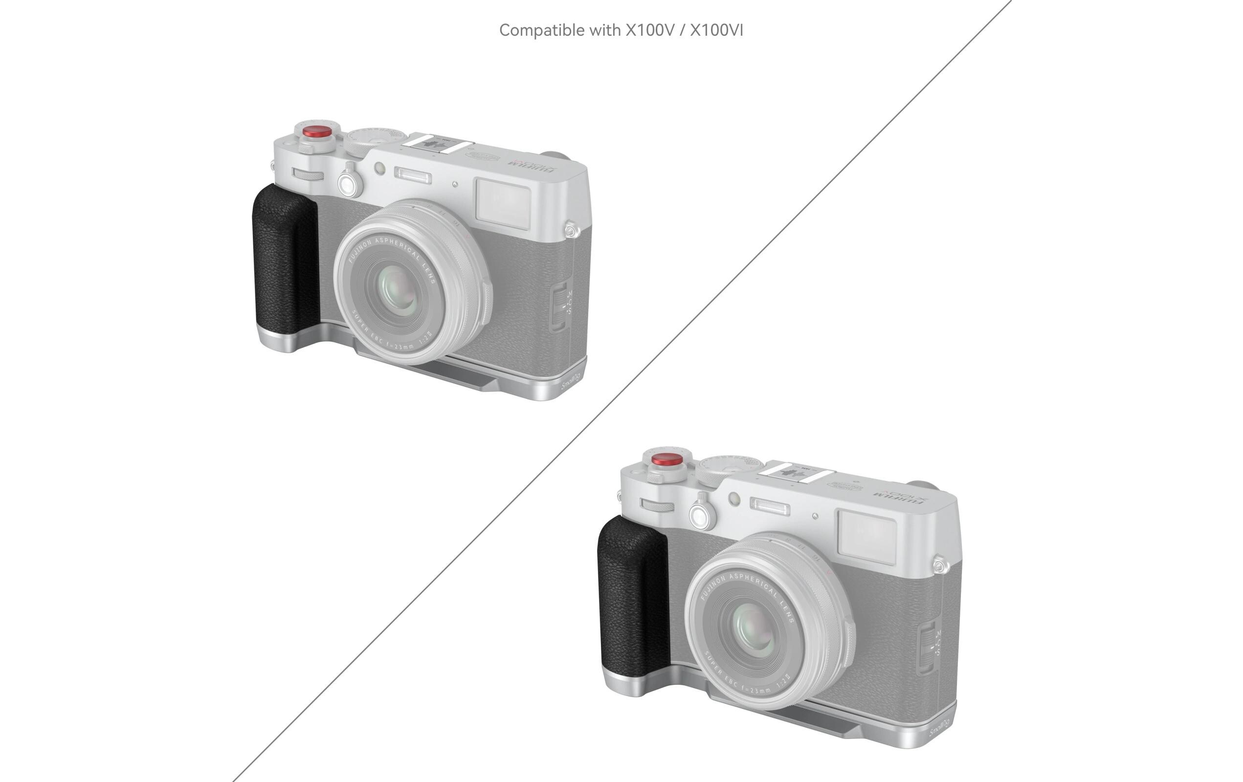 L-Winkel für FUJIFILM X100VI / X100V - SilberL-Halterung für Kamera Zubehör für FUJIFILM X100VI / X100V