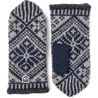 Hestra Nordic Wool Mitt Fausthandschuhe Navy / Grey