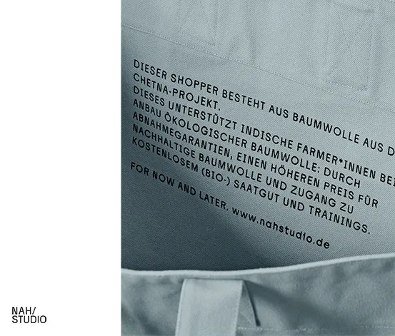NAH/STUDIO Shopper | Bio-Baumwolle, Stormy Grey