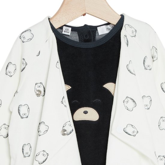 Milk Caramel Pyjama + Veste   Gris        de               Marèse