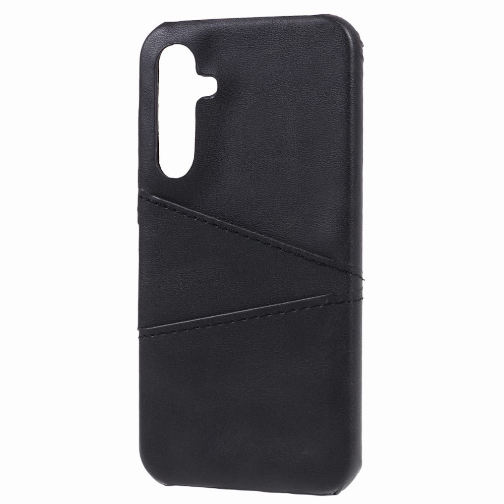 Samsung Galaxy S23 FE Leder Hülle Snap Case   Kartenfach - Schwarz